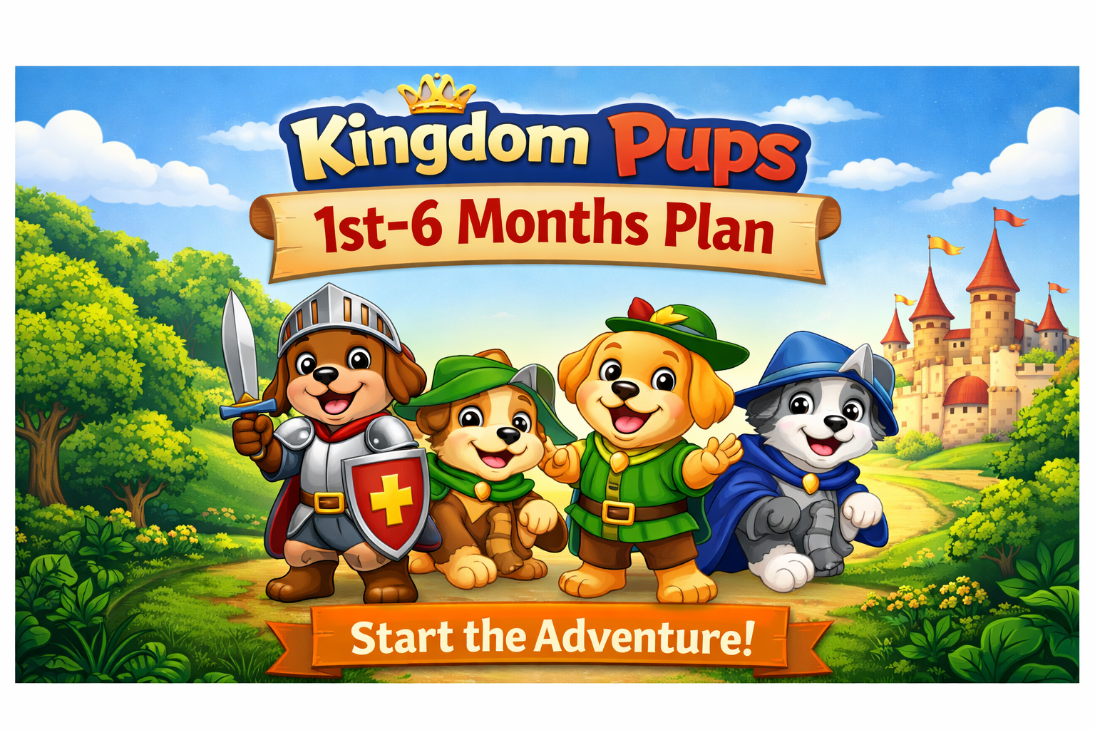 Kingdom Pups 1st - 6th Month Plan